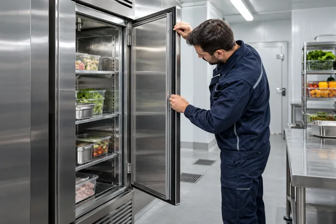Inspecció d'armari frigorífic · Imatge il·lustrativa de servei tècnic i manteniment